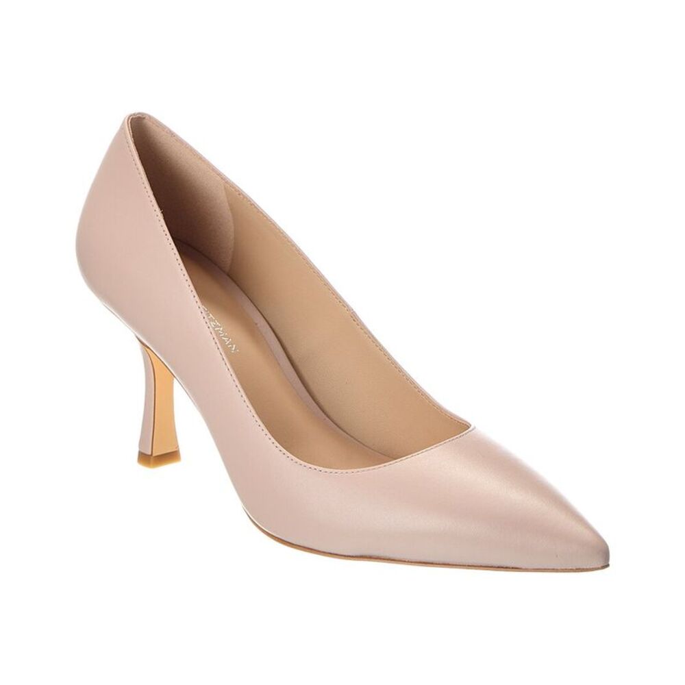 Stuart Weitzman Isla 75 Leather Pump, Pink